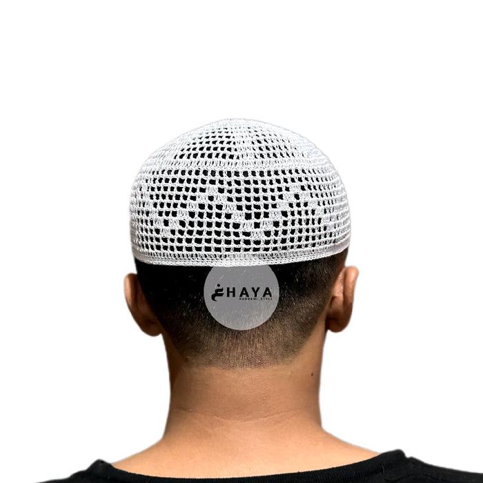 GHAYA HADROMI_STYLE BEST SELLER Peci Rajut Saudi Original Lokal Kopyah Tarim Yamani Kopiah Songkok M