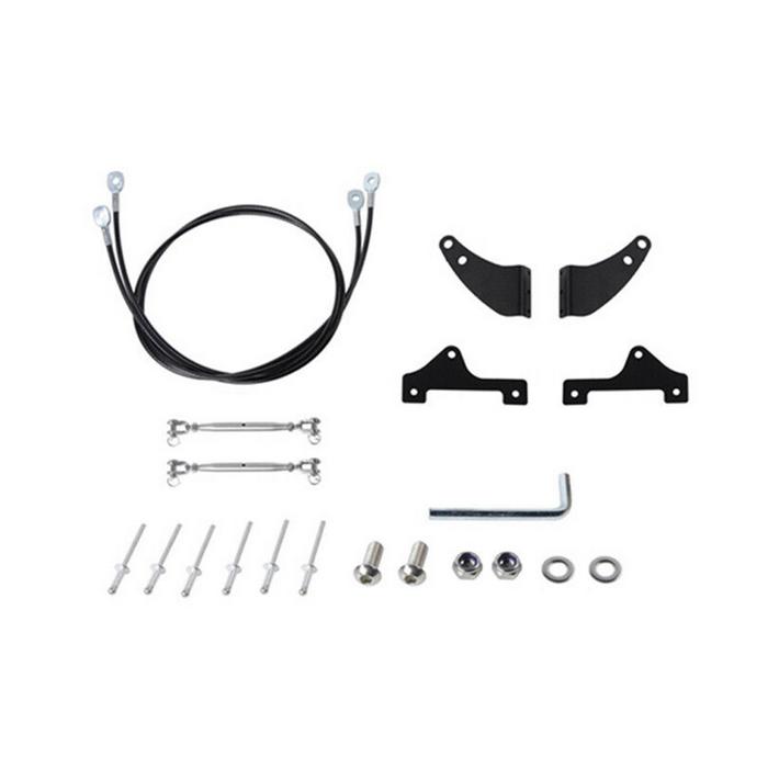Front Windshield Branch Splitter Stainless Steel Black Branching Line