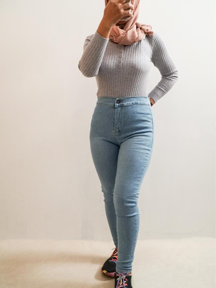 Celana Jeans Wanita Highwaist GET IT F.01 Spray RL1200126 Premium Polos | Soft Jeans Denim Pants