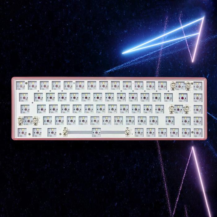 68 Keys DIY Mechanical Keyboard Button Backlight Mechanical Keyboard