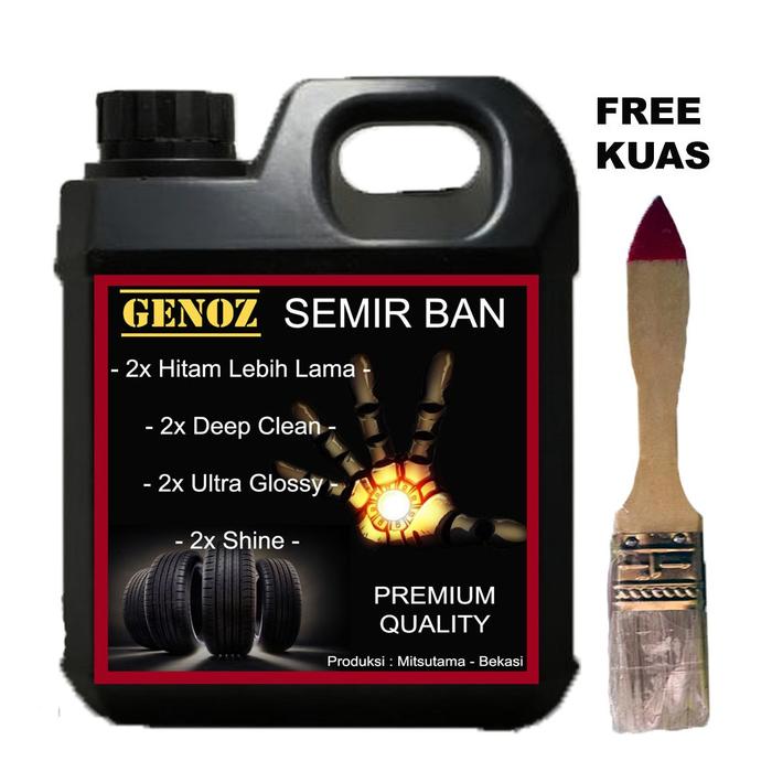 GENOZ Semir Ban PREMIUM 2x Lebih KENTAL - Semir Ban Mobil - Semir Ban Motor