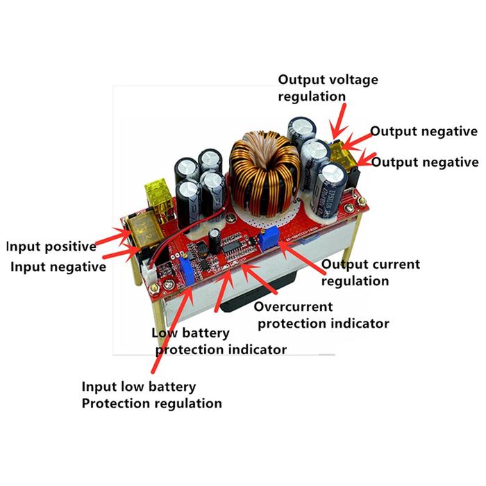 2X 1800W DC DC Voltage Converter CV Boost Converter Adjustable Module