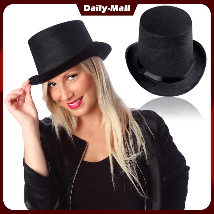 16cm Tinggi Kualitas Tinggi Topi Sulap Hitam Dewasa