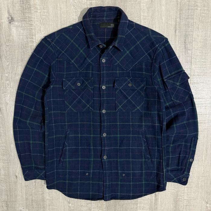 Uniqlo undercover western plaid flannel wool outer jacket
