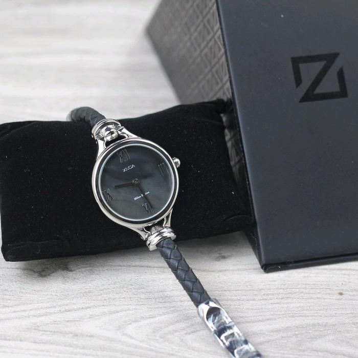 Jam Tangan Wanita Zeca 147 Milan Edition Casual Elegan Kombinasi kulit dan Rantai