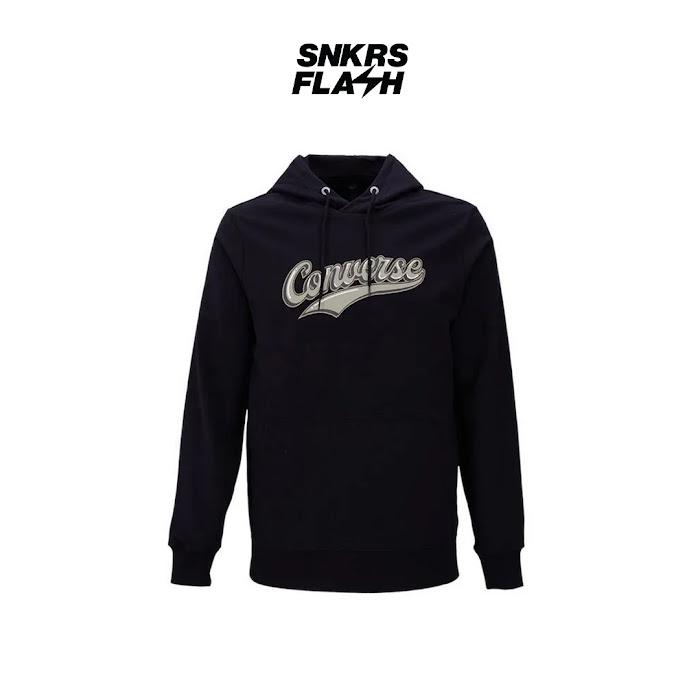Jaket Pria CONVERSE SCRIPT HOODIE BLACK - MJ2115001