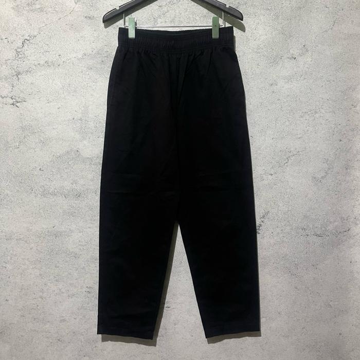 Gu black barrel pants celana barrel