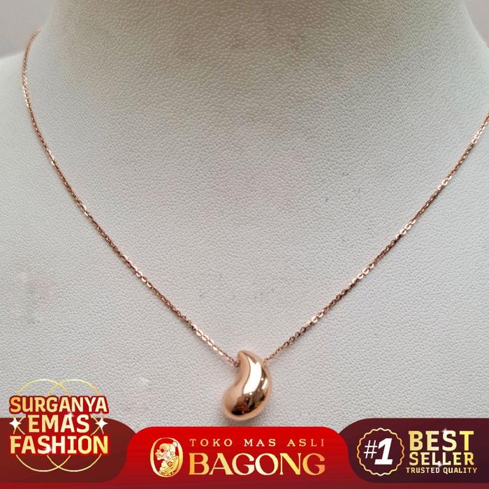 KALUNG FASHION KOREAN 17K/750 - ASLI BAGONG GOLD BAGONG EMAS