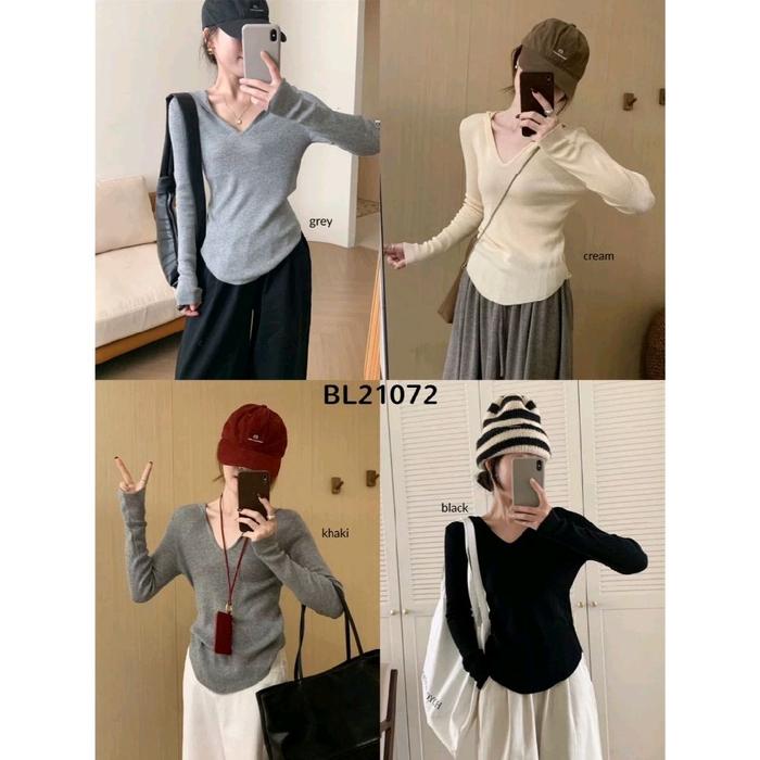 HEE AE SPORTY KOREAN RIB HOODIE SWEATSHIRT