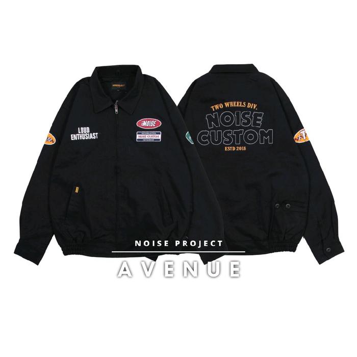 NOISE PROJECT Work Jacket Avenue - Jaket Canvas Twill Vintage Casual Original Bandung-Jaket Motor NO