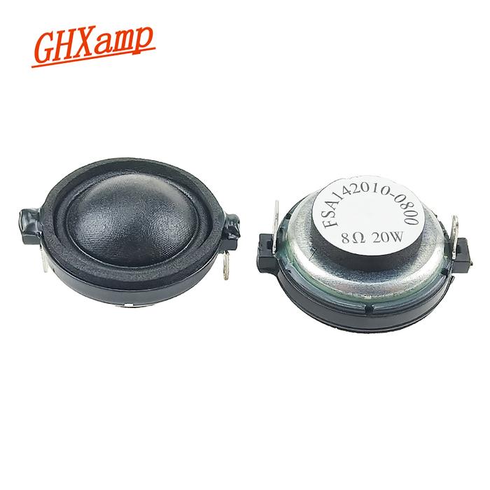 GHXAMP 1.2 Inch 30mm Neodymium Tweeter Speaker Dome Silk Film Treble