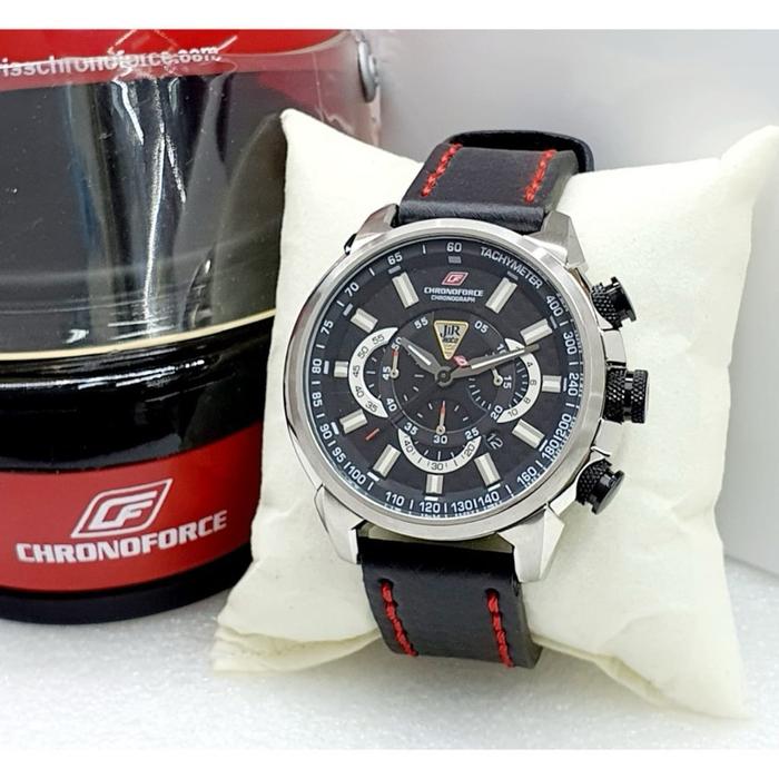 Chronoforce 5212G jam tangan pria sport kulit chronograph original mewah keren tahan air