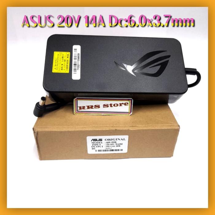 Adaptor Charger Asus ROG Mata Asli 20V 14A 6.0X3.7Mm ADP-280BB B AC 280W ASLI ASUS PG35V G703GI GX70