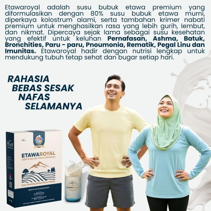 ETAWAROYAL PLATINUM SUSU ETAWA ASLI PLATINUM ASLI - SUSU KAMBING ETAWA UNTUK PERNAFASAN NYERI DADA