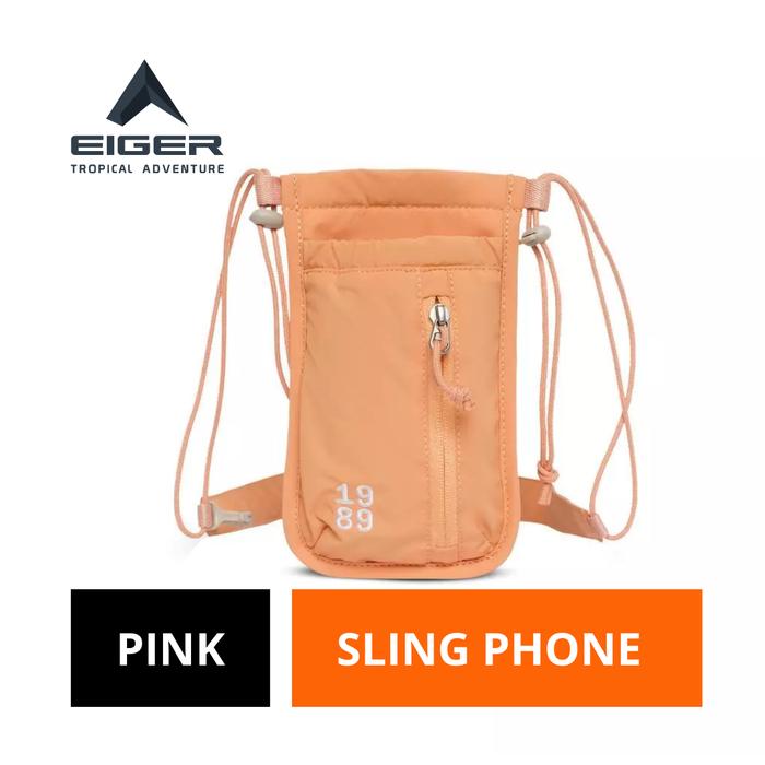 [BISA COD] Tas Hp Wanita Eiger Original Pink Nilon Women Loenie Phone Case