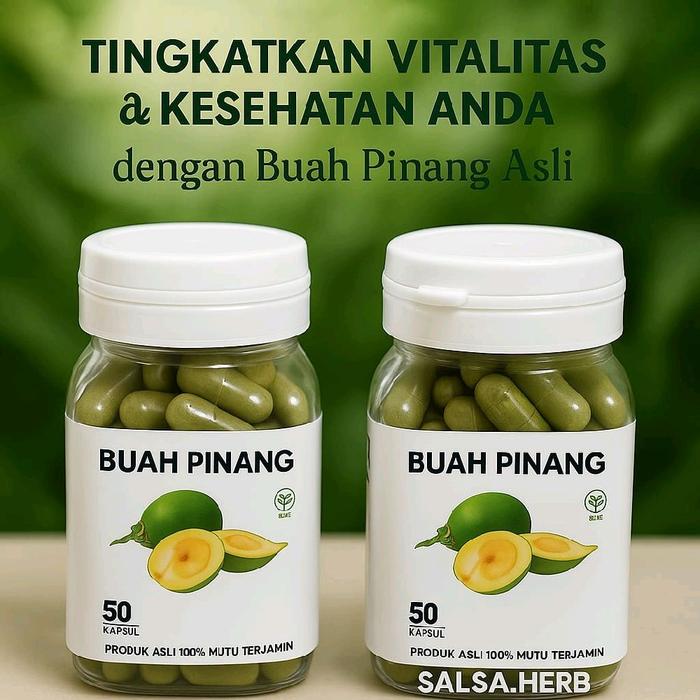 Kapsul Buah Pinang Muda 100% Original Herbal