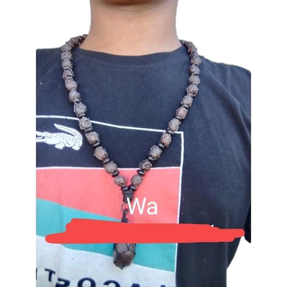kalung tasbih munta besi daging original