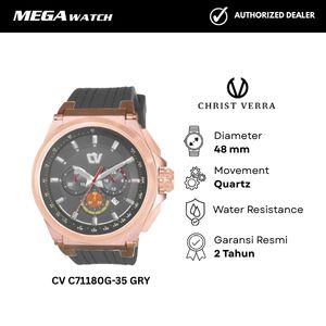 Jam Tangan CHRIST VERRA Pria Original CV C71180G-35 GRY