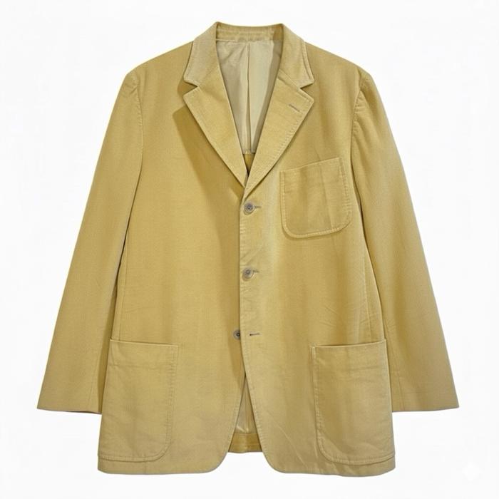 Brand New with Tag - Ermenigildo Zegna - Soft Corduroy Blazer / Sport Jacket / Suit / Jas - Butter Y