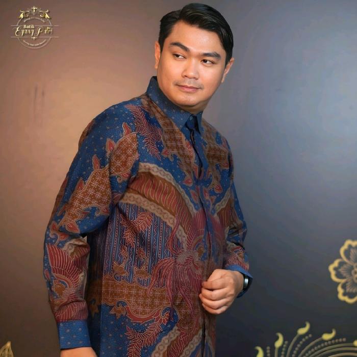 Batik Eyang Putri-Kemeja Katun Lengan Panjang