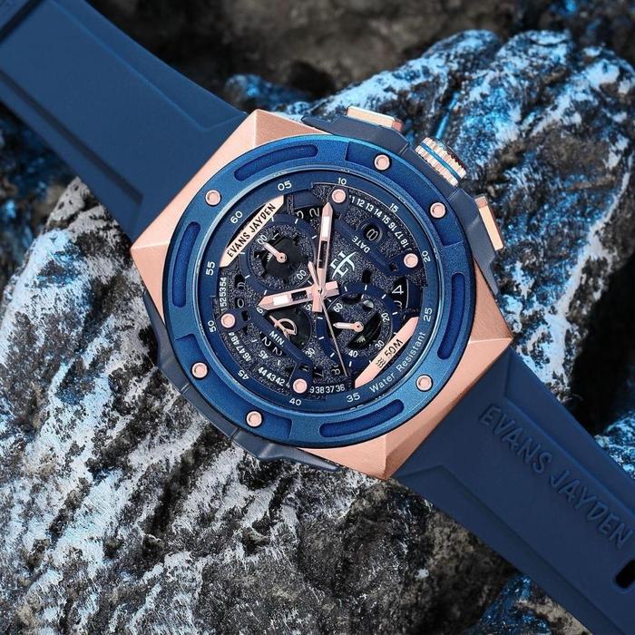 EVANS JAYDEN 9547 RUBBER JAM TANGAN PRIA ORIGINAL