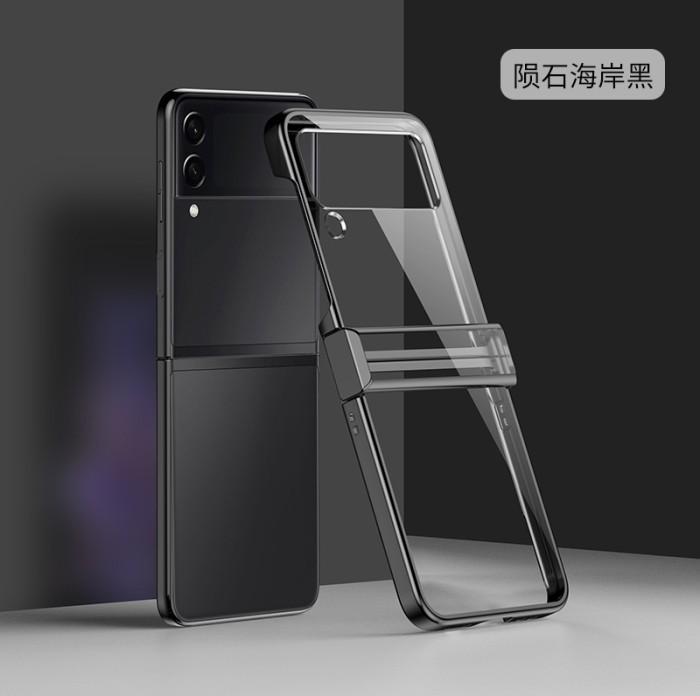 Samsung Z Flip 4 Case Tranparent With Edge Color