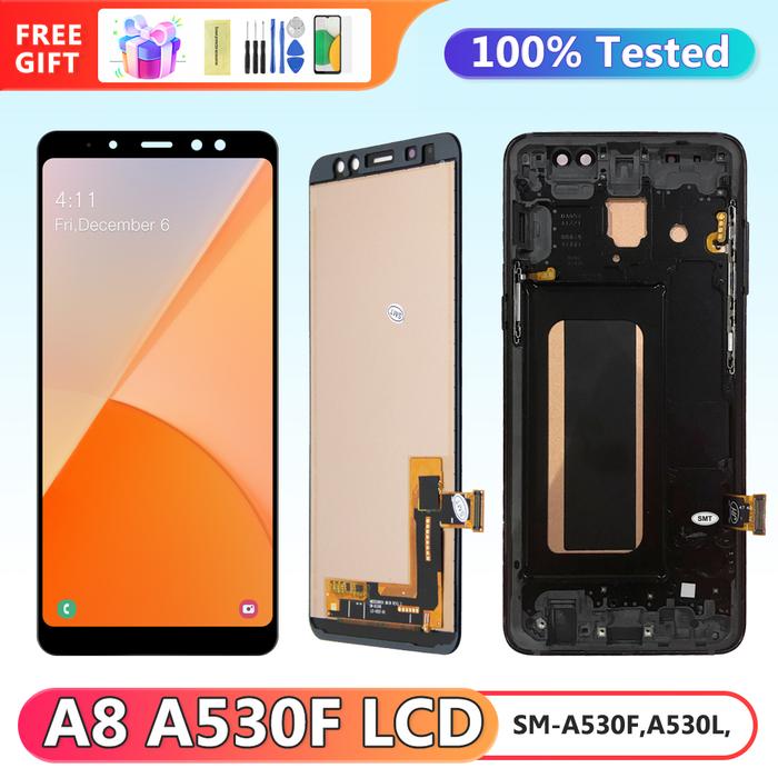 tft A530 Display Screen, for Samsung Galaxy A8 2018 A530 A530F Lcd