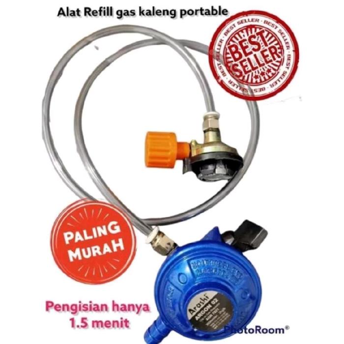 Alat Refill Isi Ulang Gas Portable Kaleng Hicook FULLSET Langsung Pakai Refil Hi Cook dari LPG