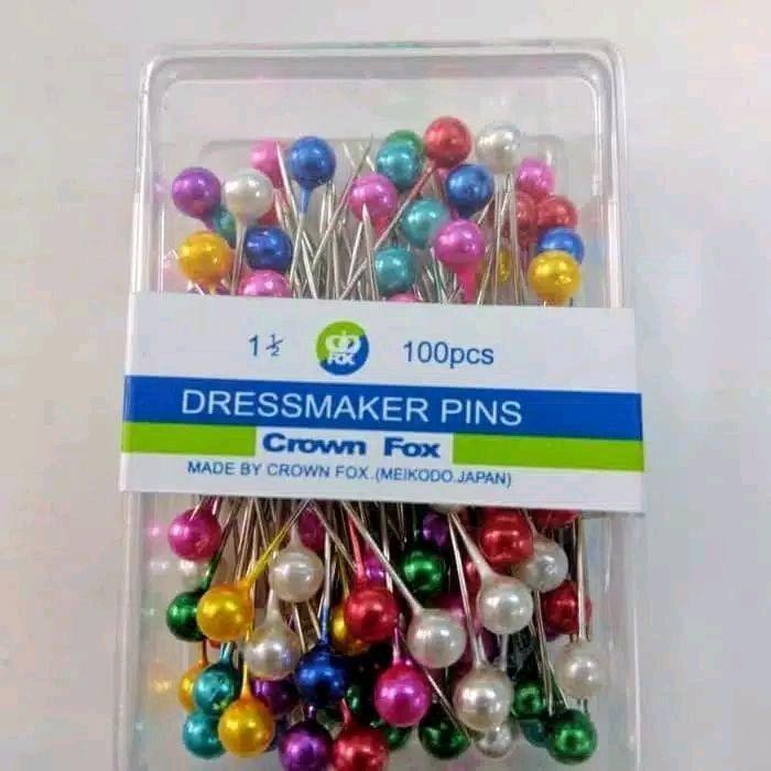 TERUJI JARUM PENTUL STAINLESS JARUM JILBAB BOX KOTAK