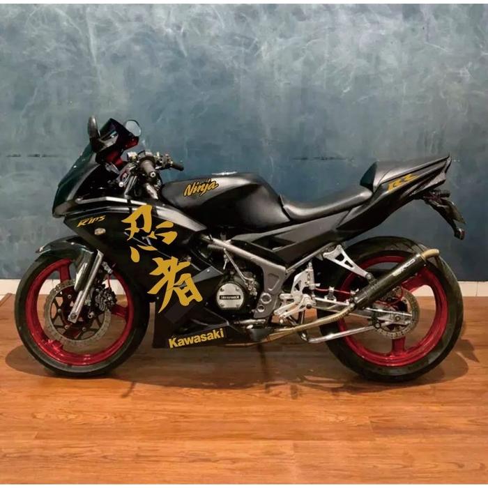 NEW!! READY!! stiker striping ninja rr new kanji warna gold BEST SELLER!!