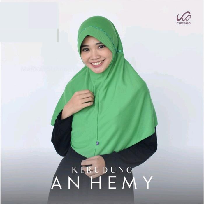 Kerudung Sekolah Rabbani Innova/hemy Hijau madrasah,Hijau NU