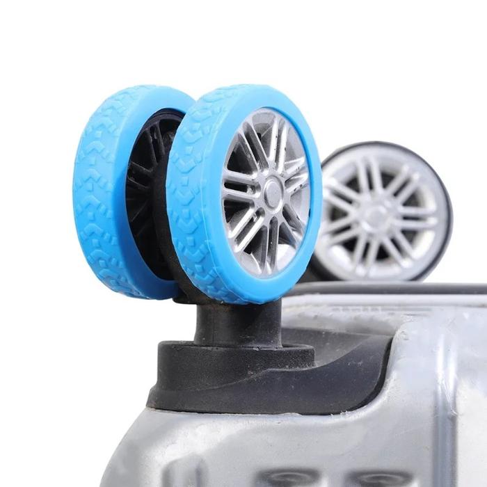 4-60Pcs Thicken Texture Silicone Wheels Protector For Luggage Reduce Noise Travel Luggage Wheels Cov