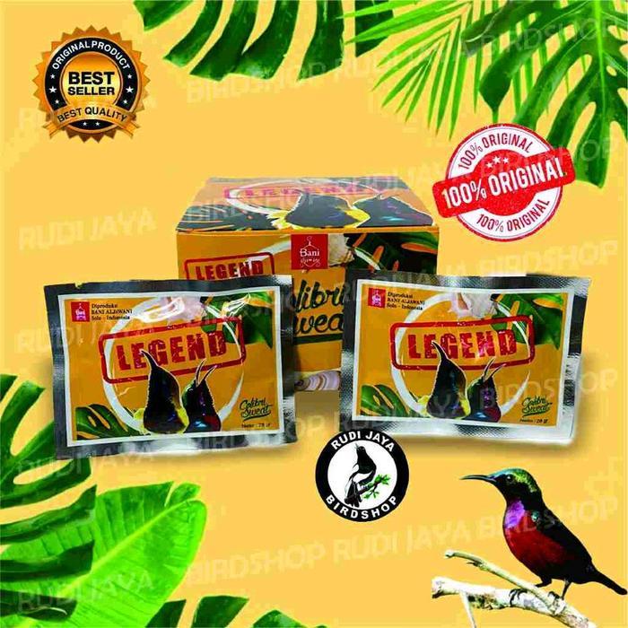 COLIBRI SWEAT LEGEND 1 SACHET COLIBRI SWEAT KUNING DAN ORANGE BANI ALJAWANI COLIBRI LOVERS PAKAN PEN