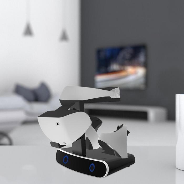Dudukan Pengisi Daya Pengontrol Game untuk Tampilan Headset PS VR2