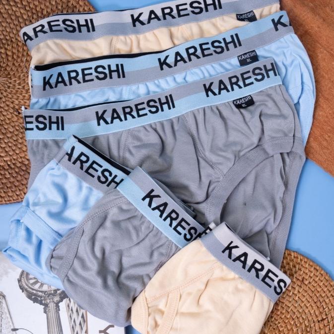 BEE B3 = 6 PCS/BEEE_91/Celana Dalam Pria Kareshi 210 Karet Boxer/ZB MAN 208 218