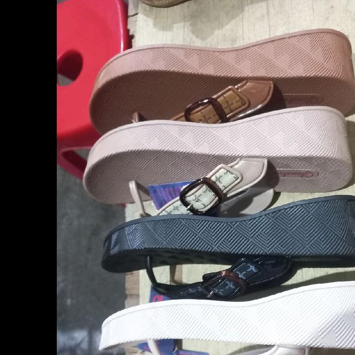 SANDAL WANITA GLANZTON ORIGINAL 100% BAHAN KARET RINGAN & NYAMAN ( 37 - 41 )