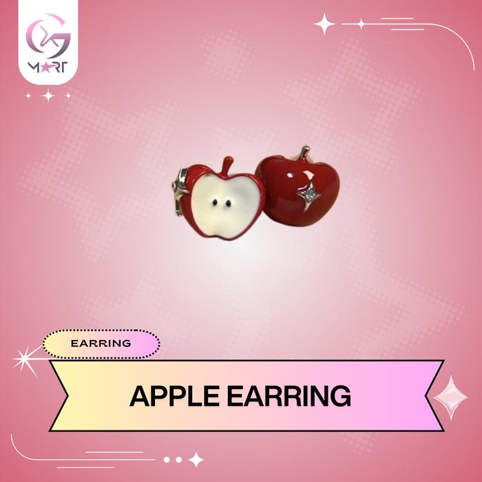 APPLE EARRING | ANTING APPLE PREMIUM MAROON