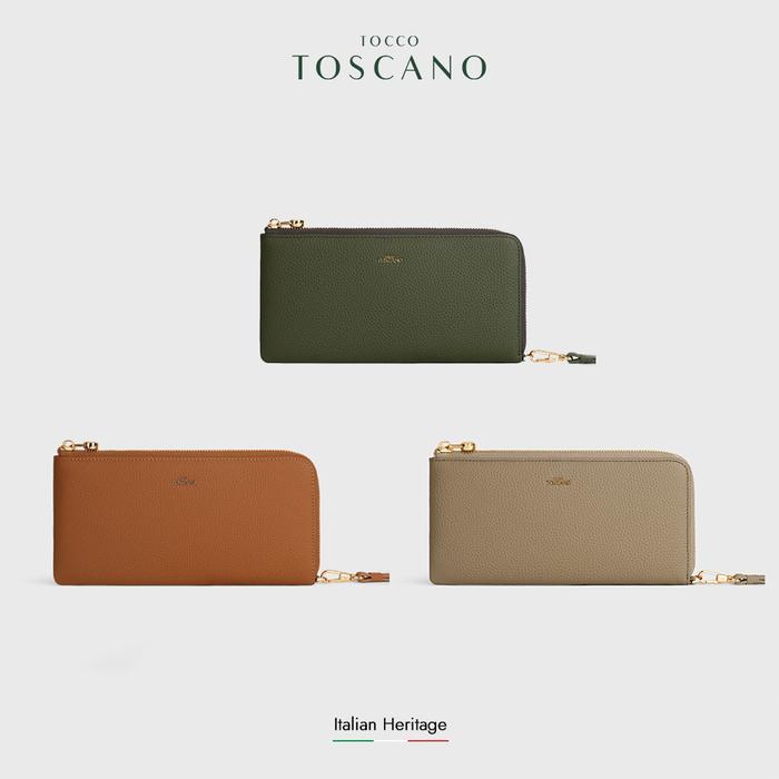 Tocco Toscano Aimee L-zip Wristlet Clutch - Dompet Wanita Kulit Sapi Asli