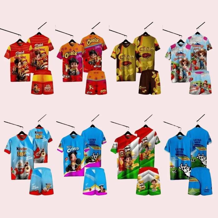 BAJU SETELAN ANAK JAJANAN HARIAN | KAOS ANAK VIRAL JAJANAN