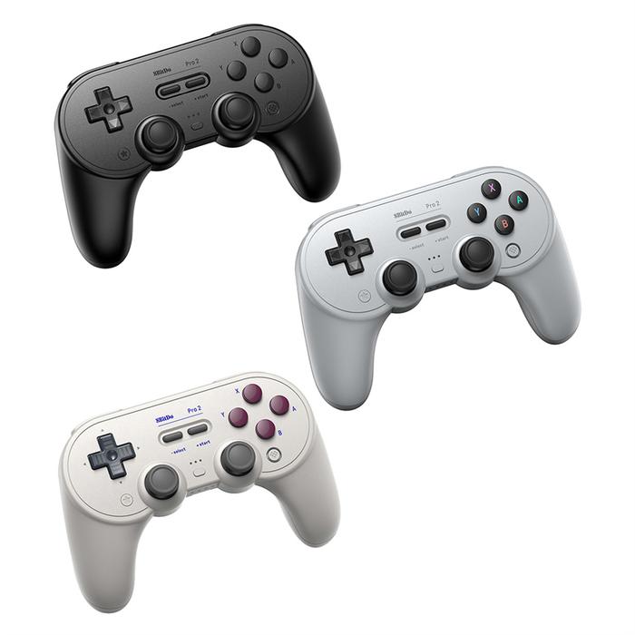 8Bitdo Pro 2 Pengontrol Gamepad Nirkabel untuk Switch, PC, untuk