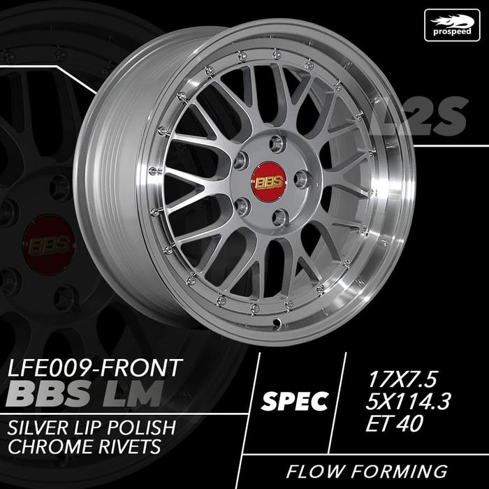 BBS LM/LFE009 SILVER FULL POLISH VELG JF LUXURY R17