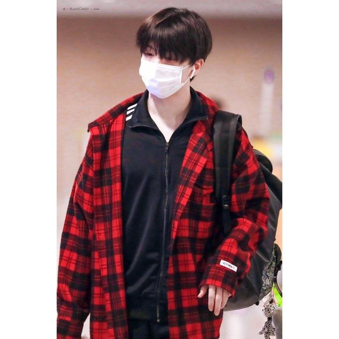 JOSANASTORE/Hoodie Martin Dan Kemeja Kotak Bts/Pakaian BTS Jimmy/M L XL