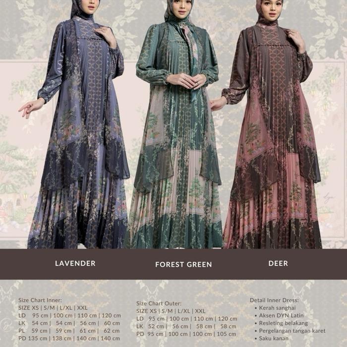 DYN clothingline shea Dress &swan koko / Couple set Lebaran / baju Couple Lebaran /gamis terbaru 202