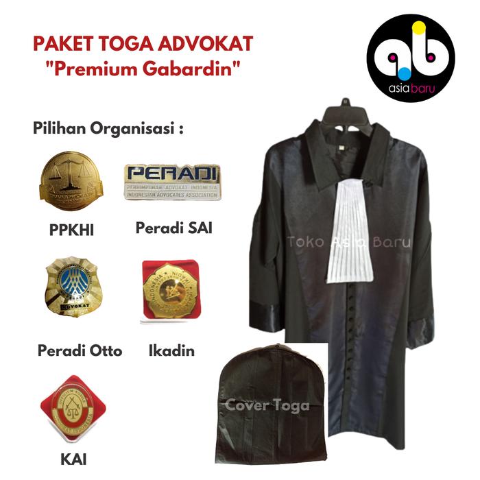 PASTI HEMAT!! TOGA ADVOKAT/PENGACARA PREMIUM GABARDIN 100% ORIGINAL