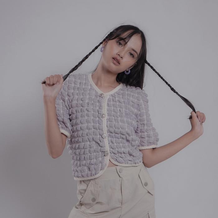 NJOY-ATASAN WANITA LENGAN PUFFY CROP by NJOY