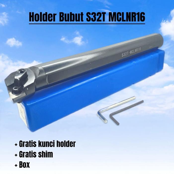 ms7 Holder Bubut Dalam S32T MCLNR 16 insert CNMG16 holder dalam MCLNR16