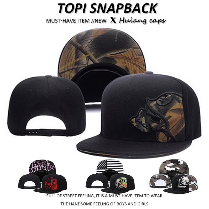 Topi Snapback Metal Mulisha bordir hiphop baseball cap fashion high quality topi vintage wanita pria