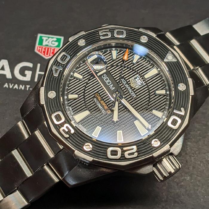TAG Heur Aquaracer 500 Automatic calibre 5 helium escape valve fullset original dive watch jam diver
