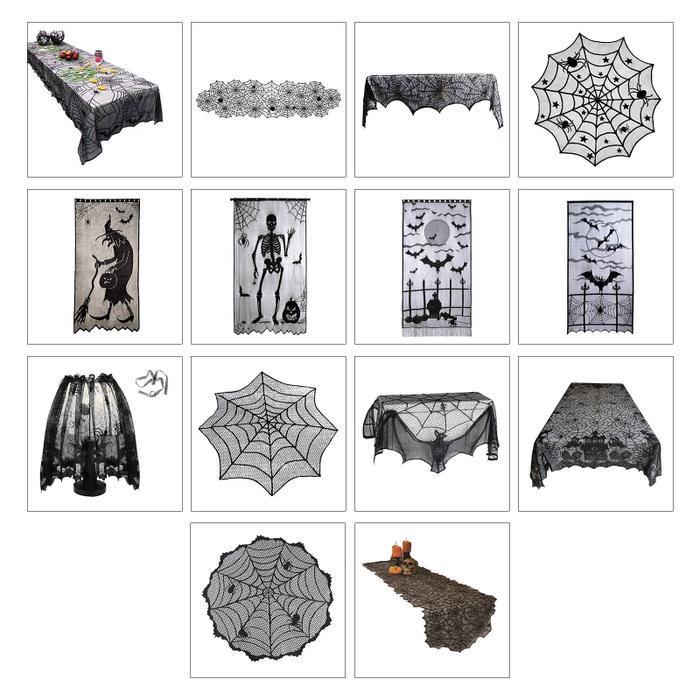 Terlaris, Halloween Polyester Table Cloth Decor FireplaceTowel Decor