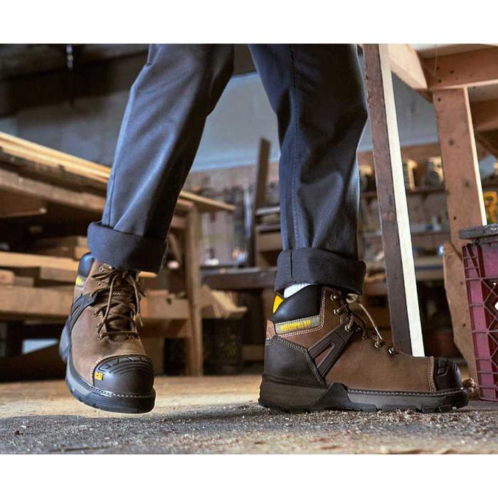 New!!! Sepatu Safety Caterpillar Excavator Superlite Composite Toe Waterproof Dark Beige Original